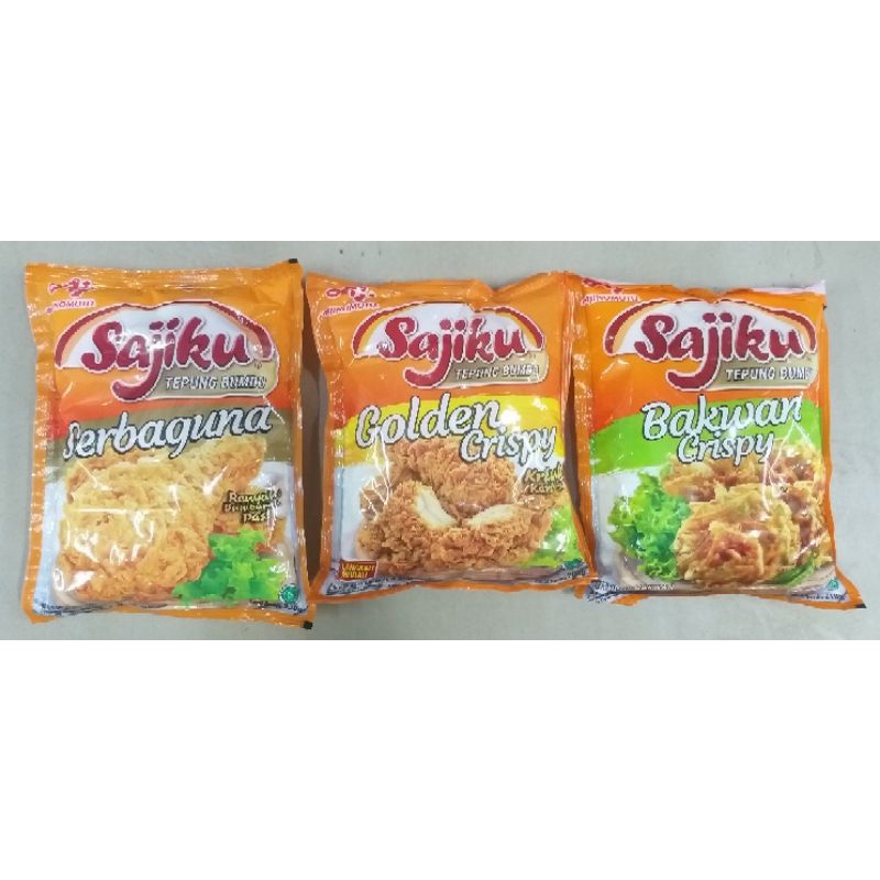 

sajiku tepung bumbu serbaguna, golden crispy, bakwan crispy