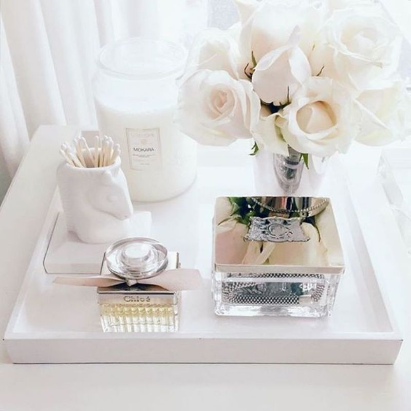 Nampan kayu  , tempat skincare , nampan kayu multifungsi