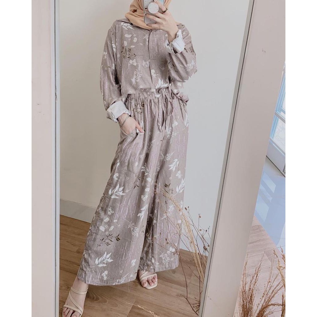 BLOOMS DAILY ONE SET / TIE DYE ONE SET RAYON / STELAN PIYAMA WANITA-RANDOM ONE SET