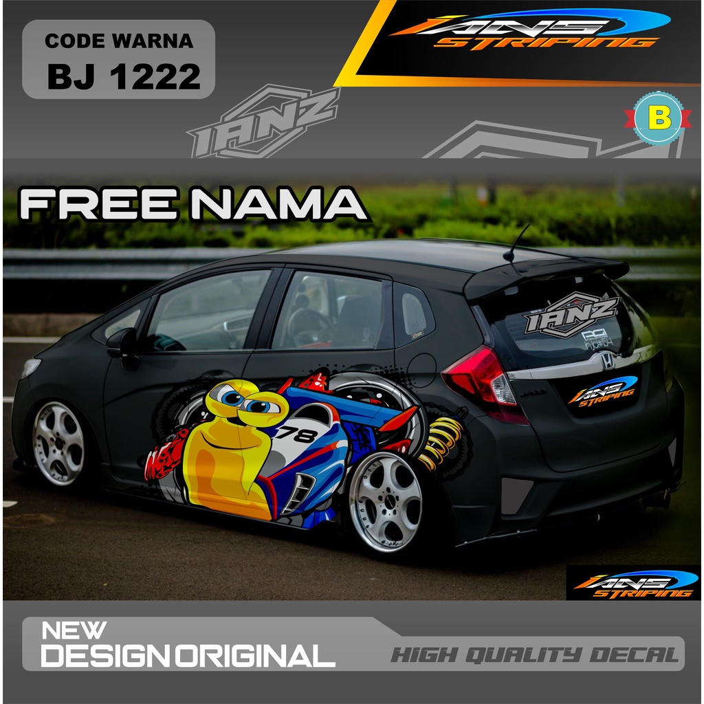 VARIASI STIKER MOBIL HONDA JAZZ / DECAL STIKER MOBIL HONDA BRIO AYLA AGYA / STIKER VARIASI MOBIL TERMURAH