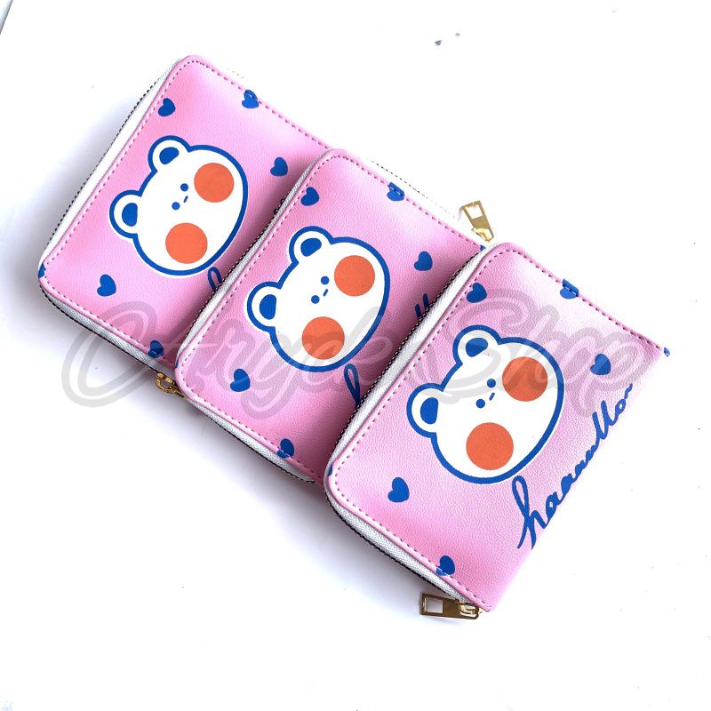 Dompet Koin Wanita Resleting Karakter Boneka