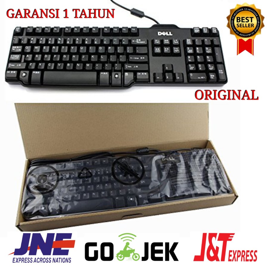 DELL 8115 original Keyboard mechanical gaming usb kable-Hitam/Keyboard kable usb/ keyboard Dell mechanical Warna Hitam