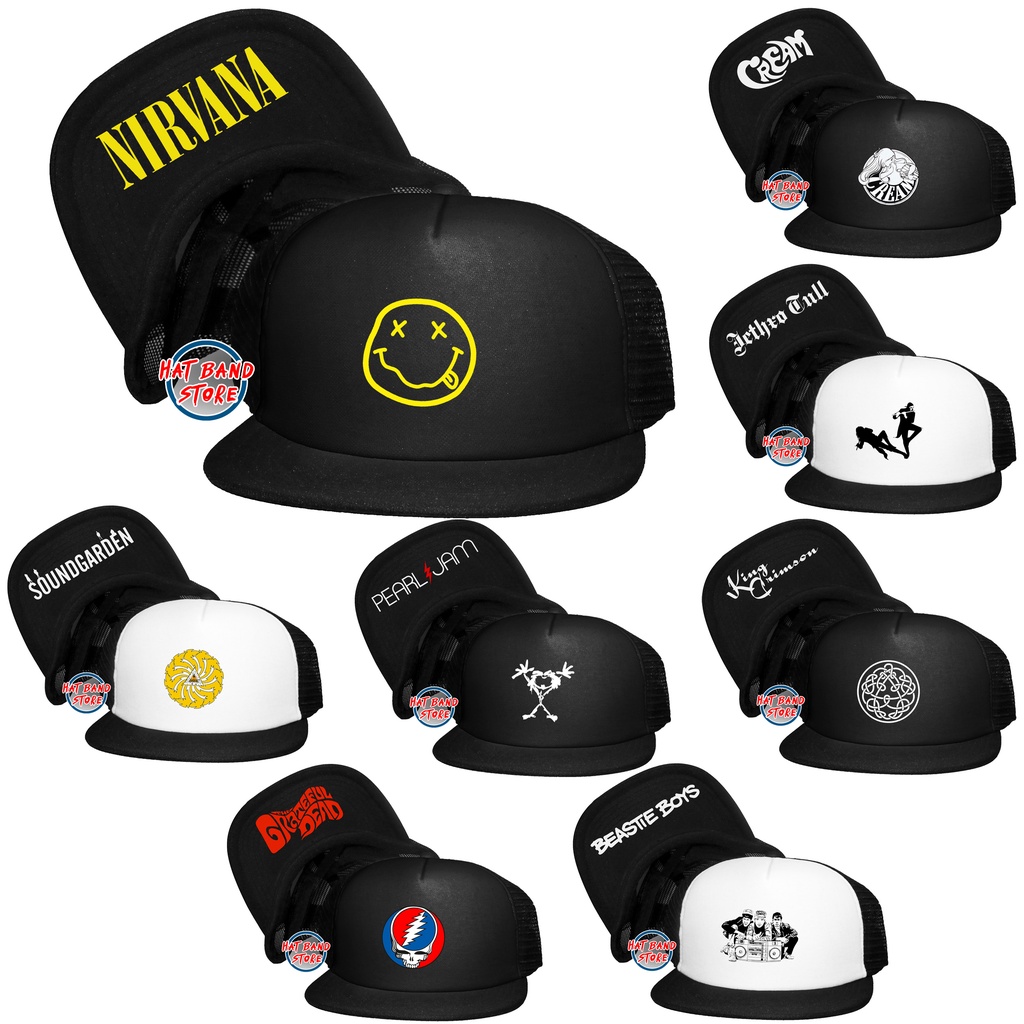 Topi Band / Topi Band Rock / Topi Band Rock Part 8 / Topi Trucker / Topi Snapback / Topi Jaring Sabl