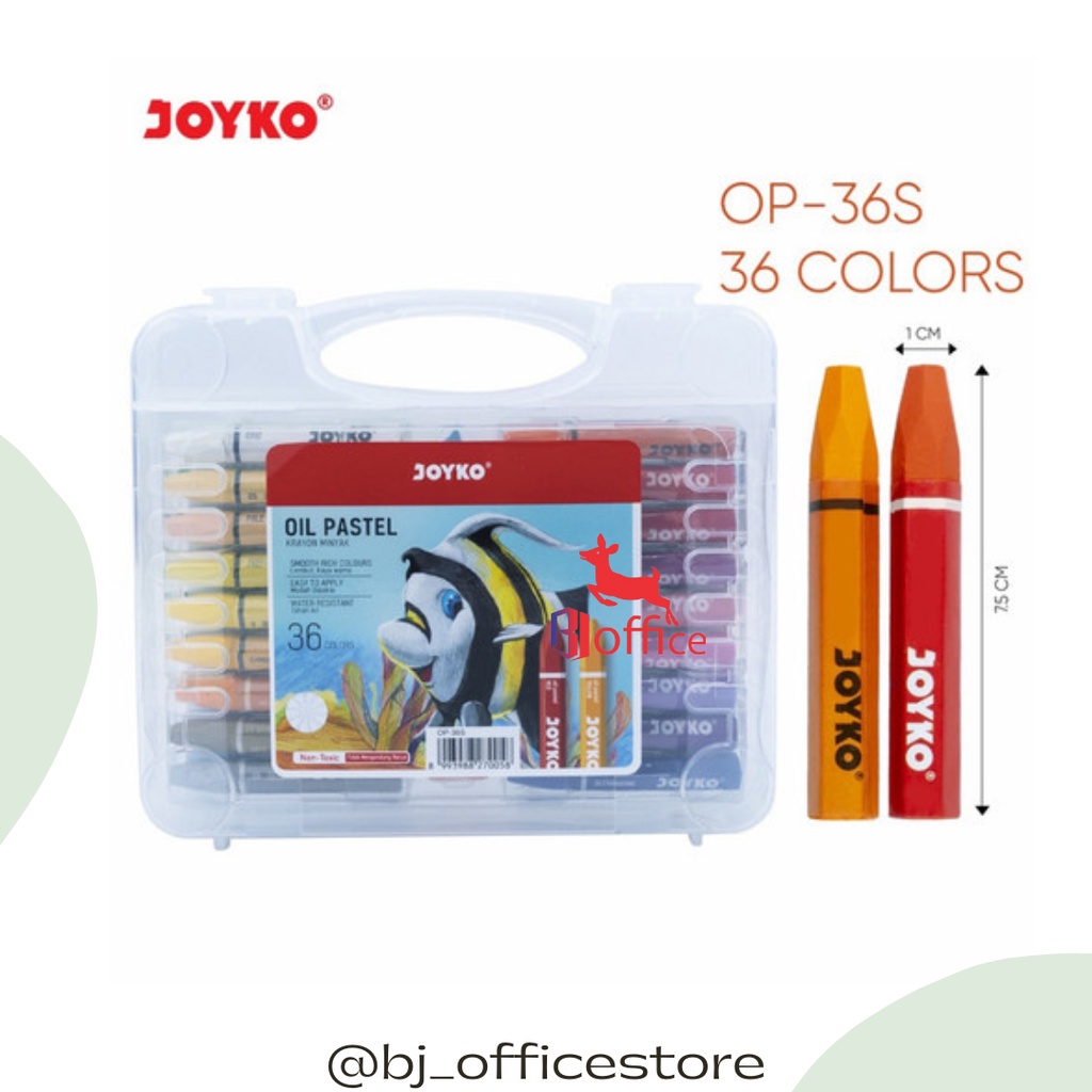 

Krayon / Crayon Titi Joyko 36 Oil Pastels OP-36S / Pewarna