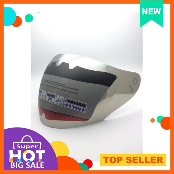Kaca Helm Ventilasi Ink Centro/ Kyt Dj Maru/Kyt Galaxy Warna Silver Dan Revo Red Plus Limited