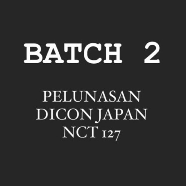 [PELUNASAN] BATCH 2 - Sharing DICON JAPAN Vol. 5 NCT 127