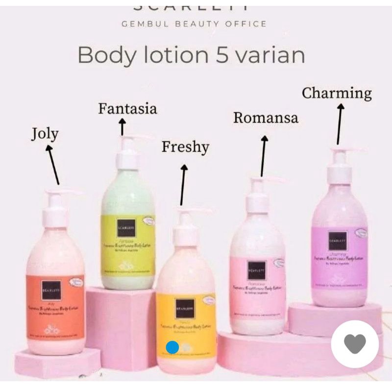 Scarlet Hand Body lotion