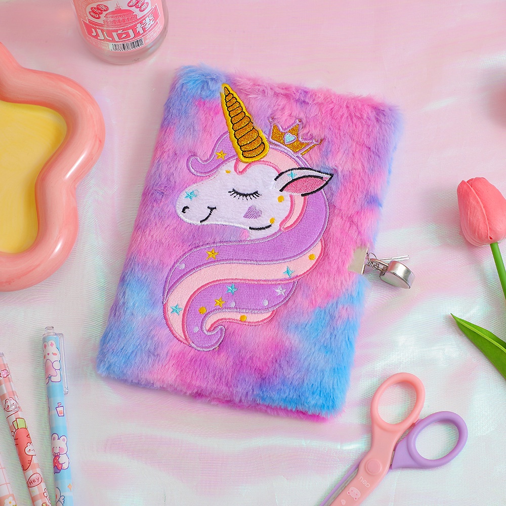 Buku Diary Gembok Kunci Buku Harian Anak Perempuan unicorn Buku Tulis agenda lucu kado ulang tahun anak