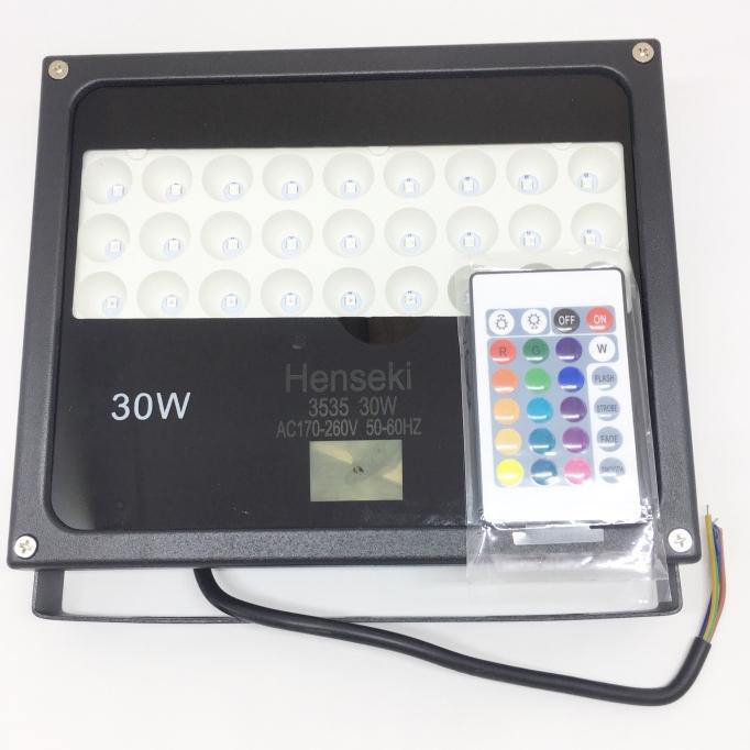 LED Floodlight 30 Watt RGB with Remote