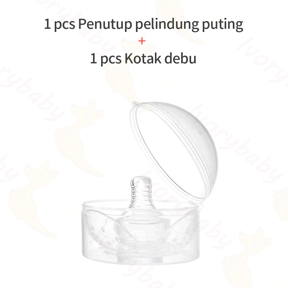 Ivorybaby Nipple shield untuk saat menyusui penutup puting payudara silikon BPA free