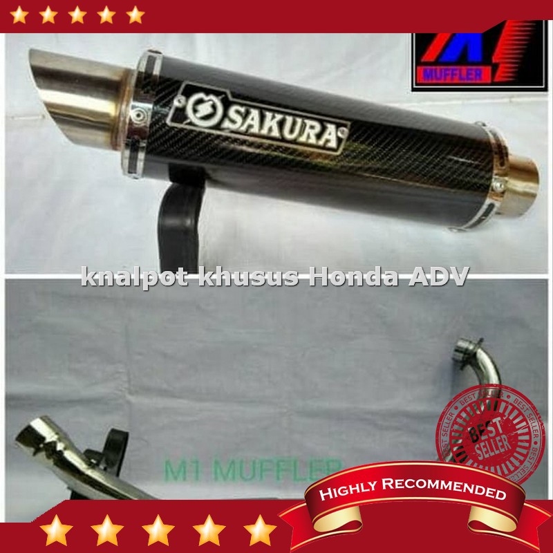 Promo Dijual KNALPOT RACING SAKURA YAMAHA VIXION  OLD NEW ADV  Diskon