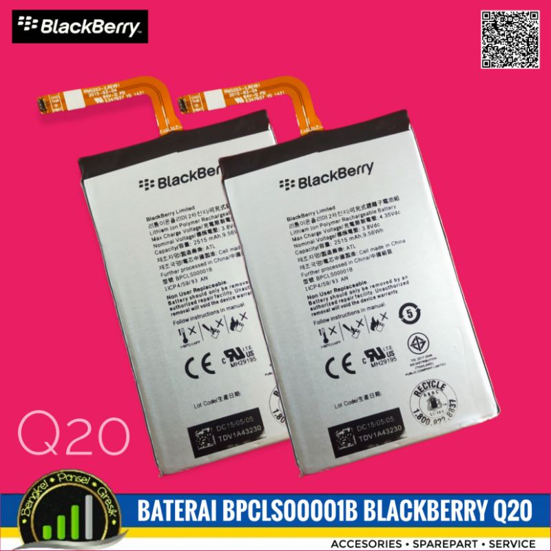 Baterai BPCLS00001B for BlackBerry Q20