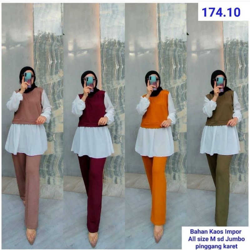 baju wanita setcel pinggang karet Baju Atasan Wanita impor blouse Atasan cewek setcel