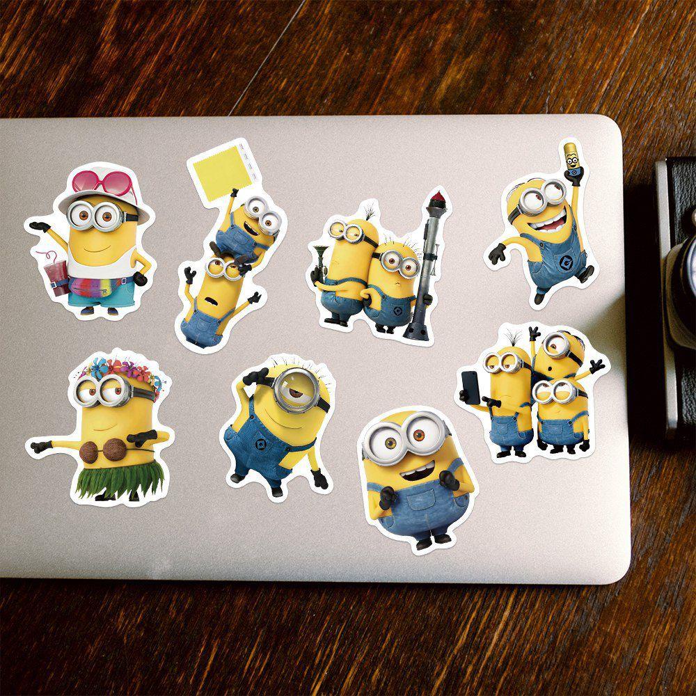 Mxbeauty Orang Kuning Kecil Stiker Laptop Hadiah Anime Lucu Despicable Me Decor Stationery Sticker Koper Skateboard Ponsel Graffiti Stiker