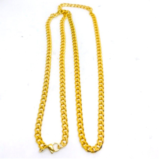 Best Seller! Kalung rante gepeng titanium kalung titanium panjang 75cm Terbatas!