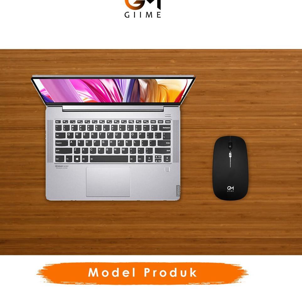 ✧ Giime.Id - Mouse Wireless Slim Ultra Ergonomis Silent Click Nyaman Digunakan ◌