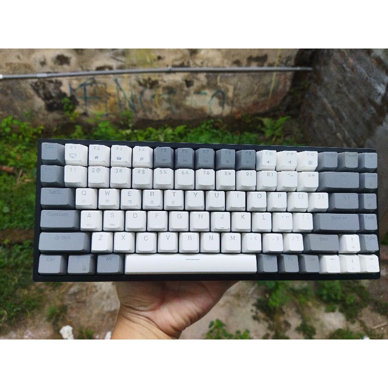 Keyboard Rexus Daxa M84 Pro White Grey Gateron Yellow