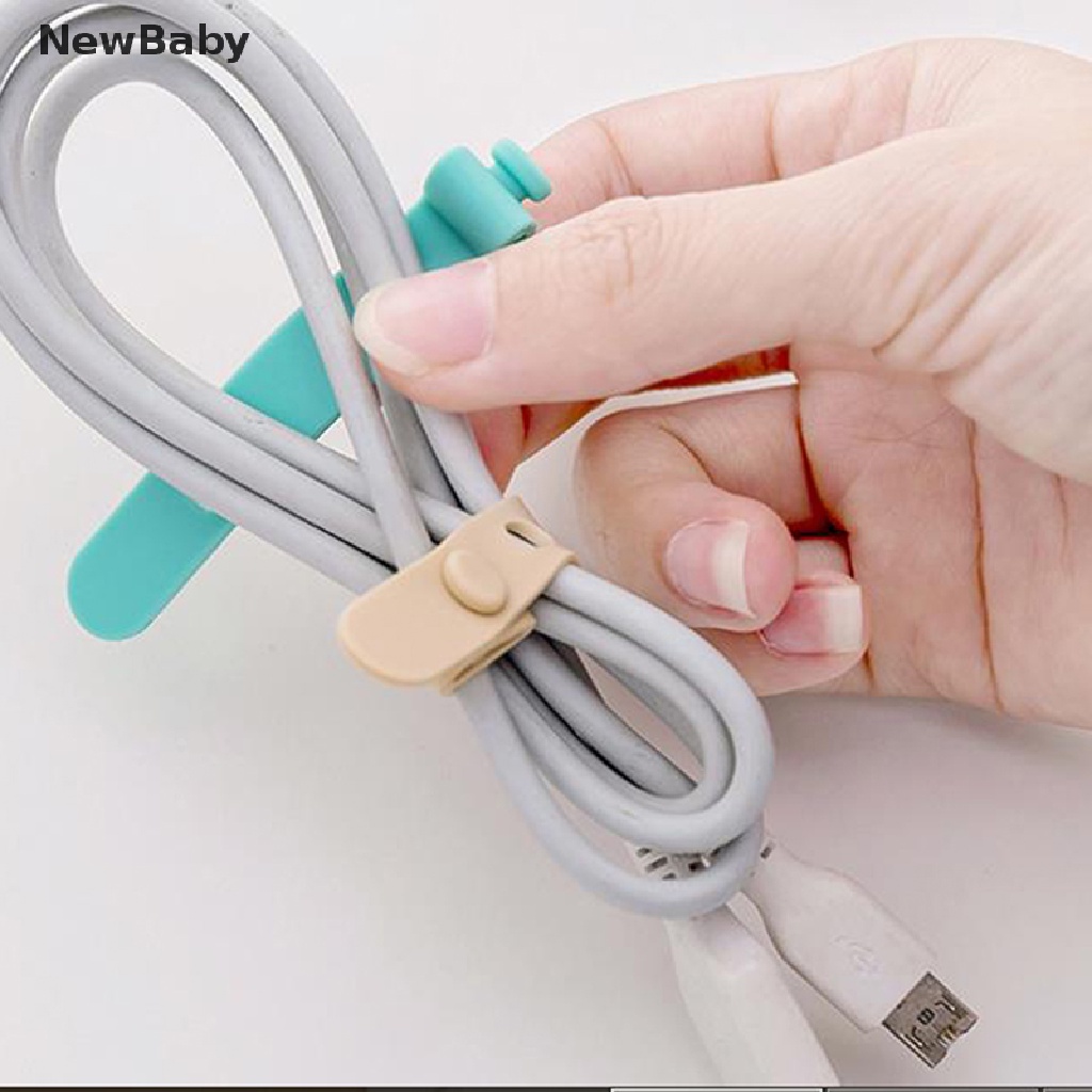 Newbaby 32PCS Klip Pengikat Kabel Data Bahan Silikon