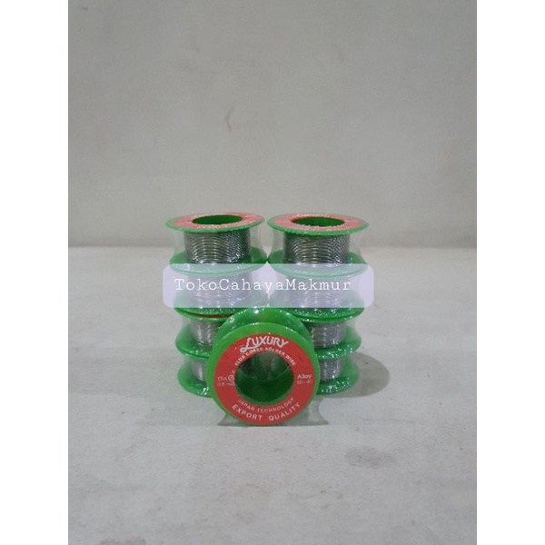 Timah Solder Diameter 0,8mm Panjang 5 Meter Luxury / Timah Gulung Luxury