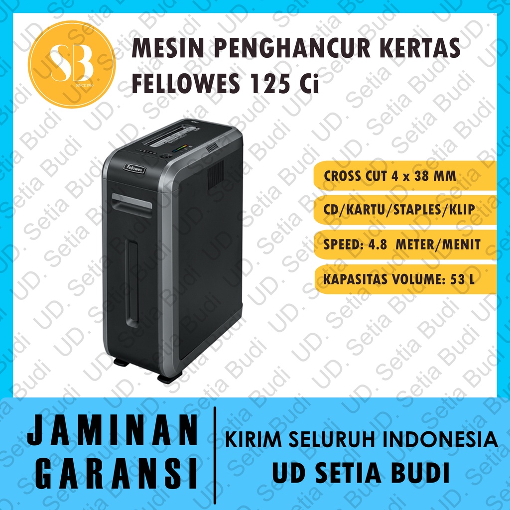 Mesin Penghancur Kertas Fellowes 125 Ci Paper Shredder 125Ci