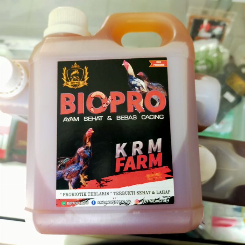 BIO PRO | BIOPRO 1 liter | Kemasan baru - PROBIOTIK AYAM - SPESIAL BEBAS CACING