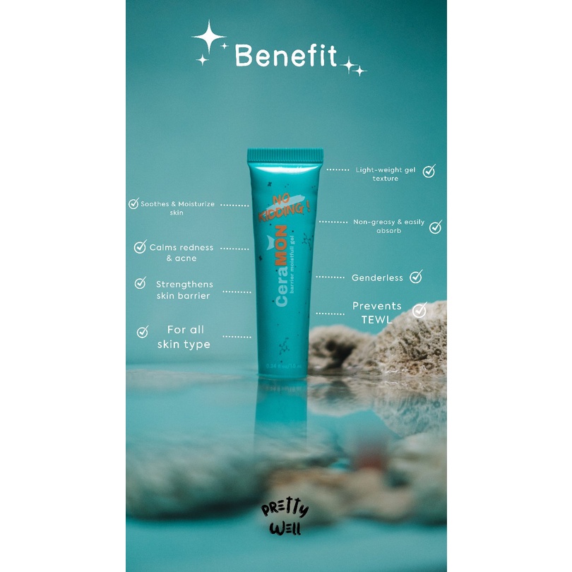 MOISTURIZER PRETTYWELL CERAMON PISS-OFF BLEMISH ACNE SPOT CREAM MOISTURIZER BARRIER MOISTFUL GEL CERAMIDE PELEMBAB WAJAH MURAH BY PRETTY WELL MOISTURIZER CERAMIDE DNA SALMON ACNE CREAM PRETTYWELL