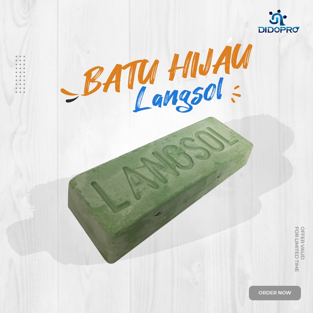 Langsol Hijau - Sabun Poles - Stainless Steel - Obat Poles - Batu Hijau