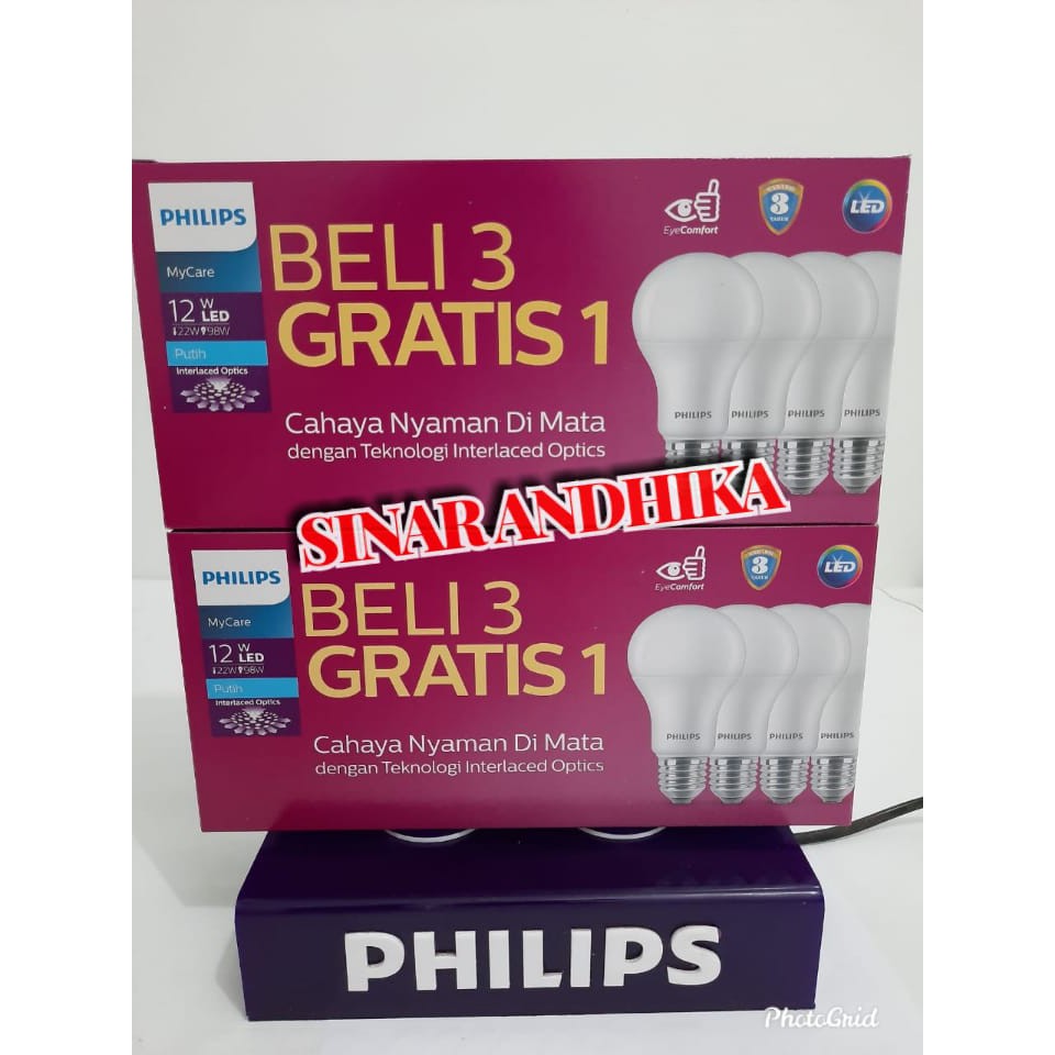 LAMPU PHILIPS LED 12 WATT PACK