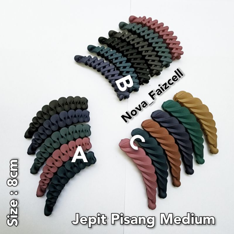 Jepit Rambut Pisang 8cm doff / Matte Jepitan Dewasa dan Remaja