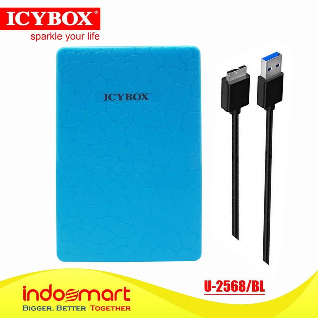 Casing Hardisk External 2.5" USB 3.0 - ICYBOX U-2568 Blue