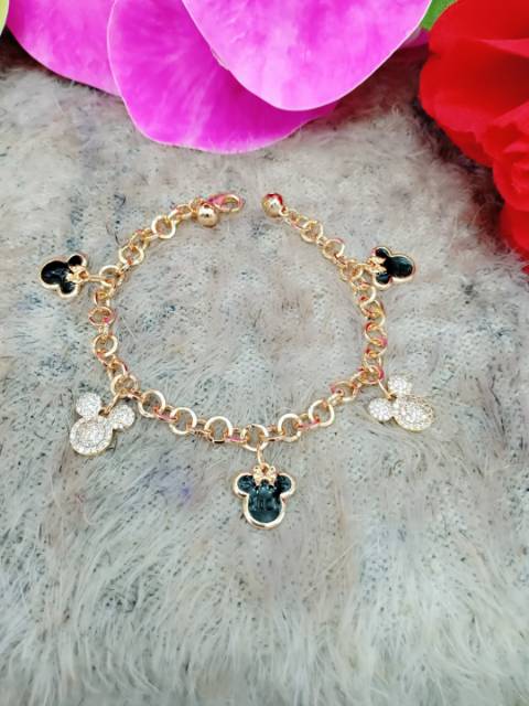 Gelang Mickey hitam