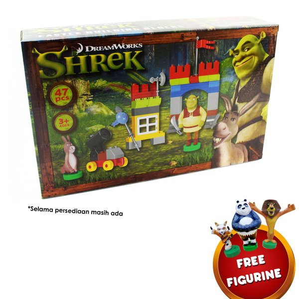 Toy Addict Mainan Blocks Set Seri Shrek 47 Pcs 5890789 Shopee - the bear stack roblox games roblox bear roblox pictures