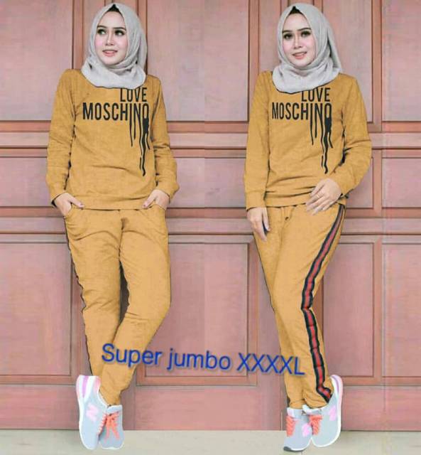 CTN Baju setelan training MOMO super jumbo best seller