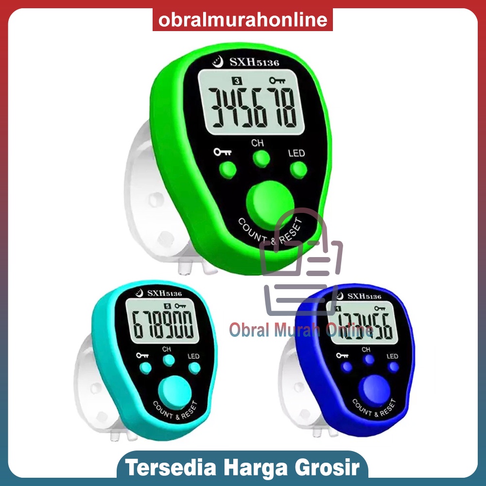 Tasbih Digital LED ( 5 Channel &amp; Kunci) / Tally Counter LED ( 5 Channel)