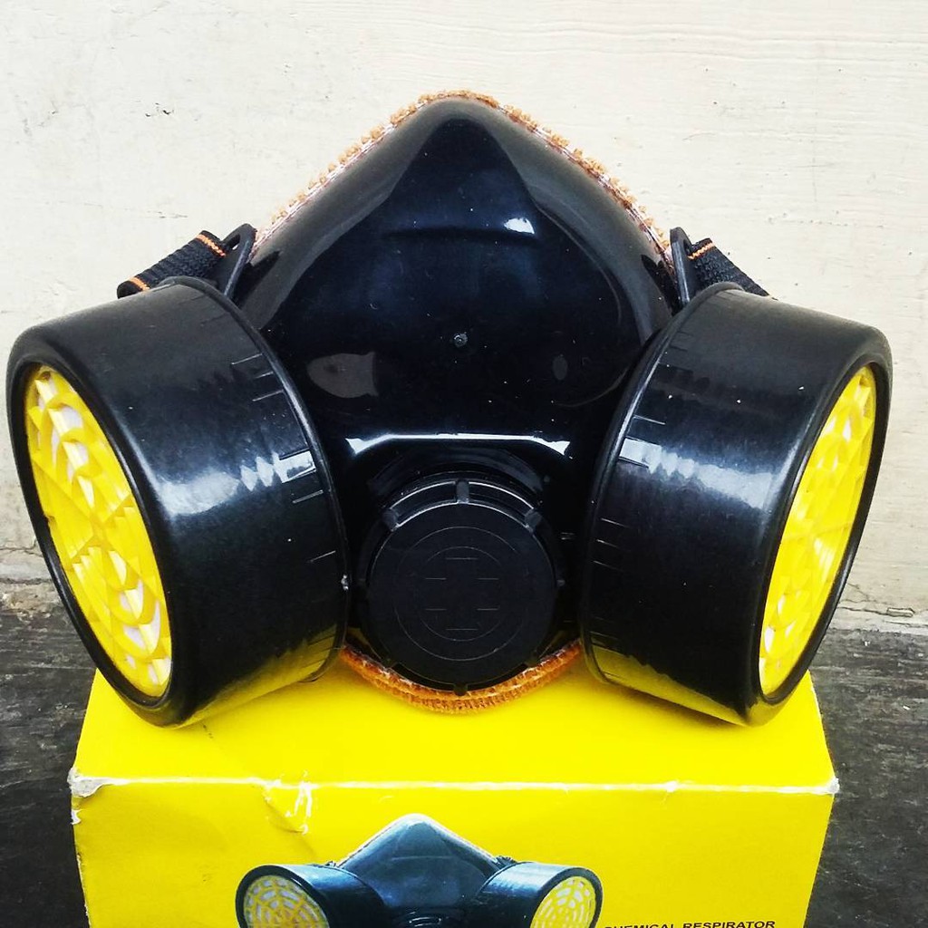 MASKER RESPIRATOR DOUBLE HALF MASK NP 306 DENGAN FILTER 2 PCS RC203