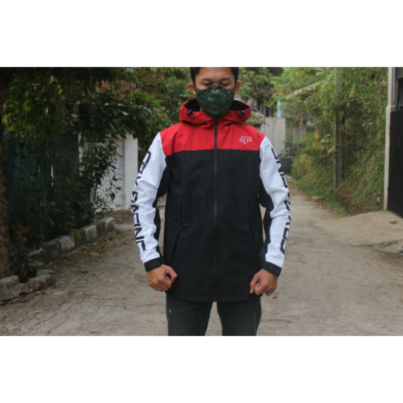 Jaket Fox Racing MX Red Black Waterproof