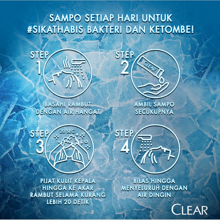 Shampo CLEAR SHAMPOO ICE COOL MENTHOL &amp; SOFT CARE 850ml 850 ml