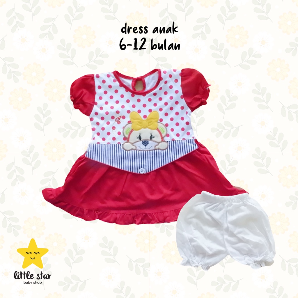 Dress Anak Bayi Perempuan | Set Setelan Baju Bayi Cewek