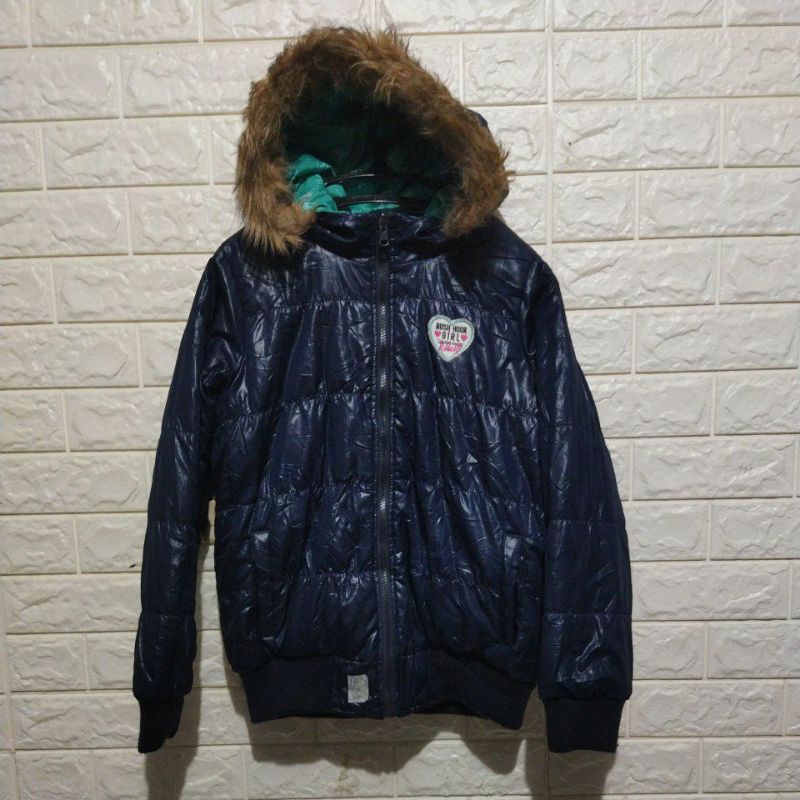 Jacket bolak balik fullprint cewek second