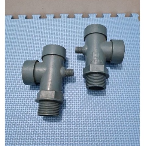 Tee PVC sambungan tabung 4 W/ 4 way Otomatis Pompa air / T cabang 1 in