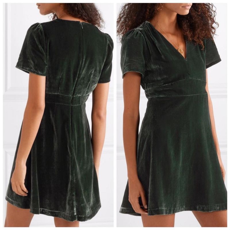 MAD*WELL VELVET MINI DRESS- DRESS MEWAH