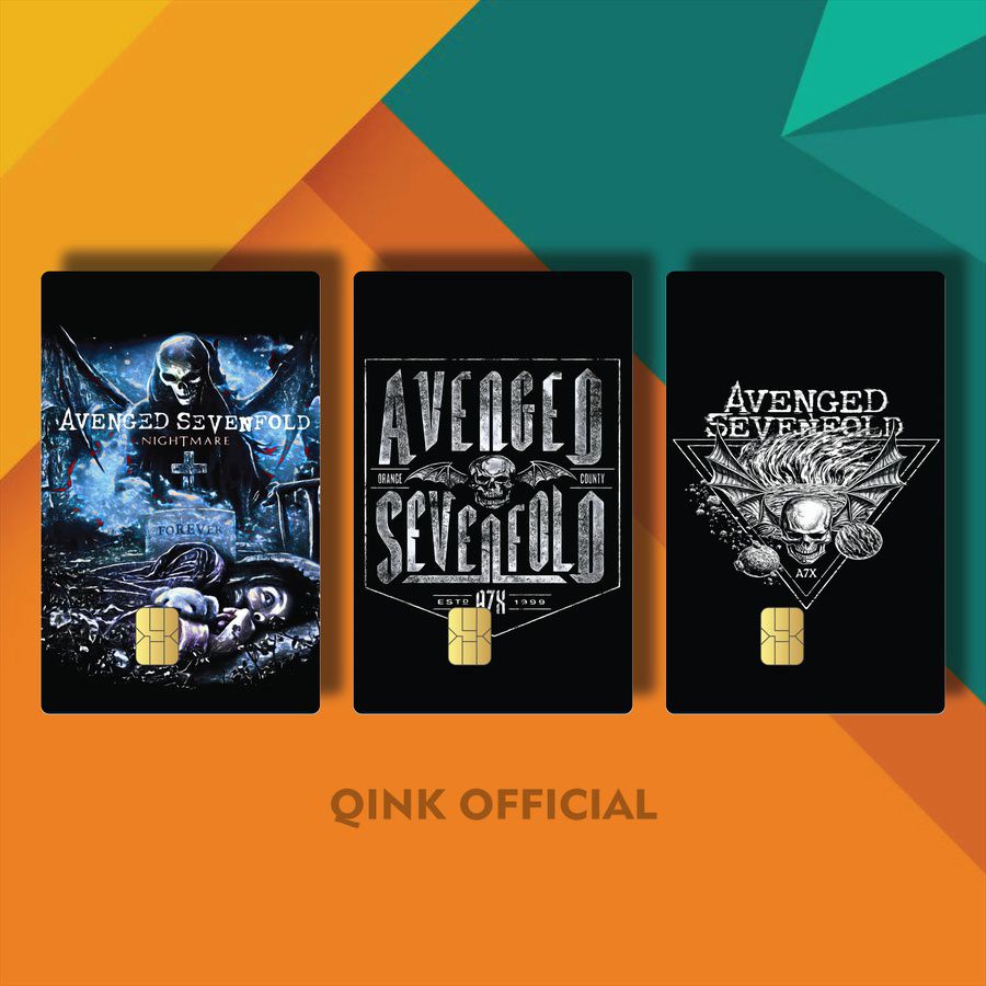 GARSKIN ATM AESTHETIC BAND GAMBAR AVENGED SEVENFOLD HOLOGRAM WRZDH/IOY04/ CASING CARD AESTHETIC BAND