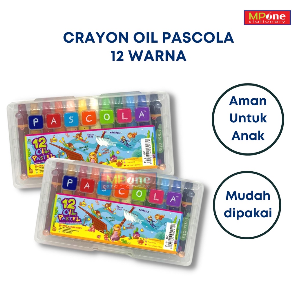 

Crayon Pascola / Pascola Oil Pastel 12 Warna