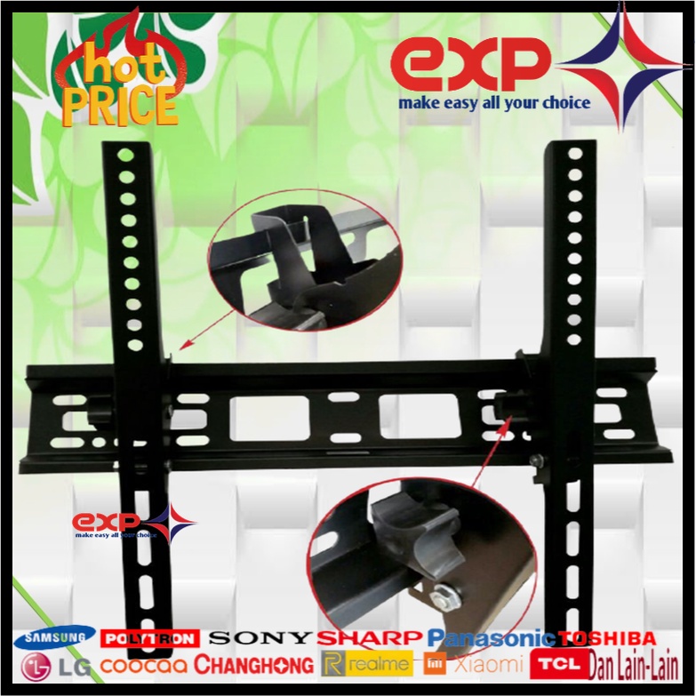 Garansi cocok!!! Bracket TV universal 42&quot; s/d 55&quot; Waterpas adjustable position-15