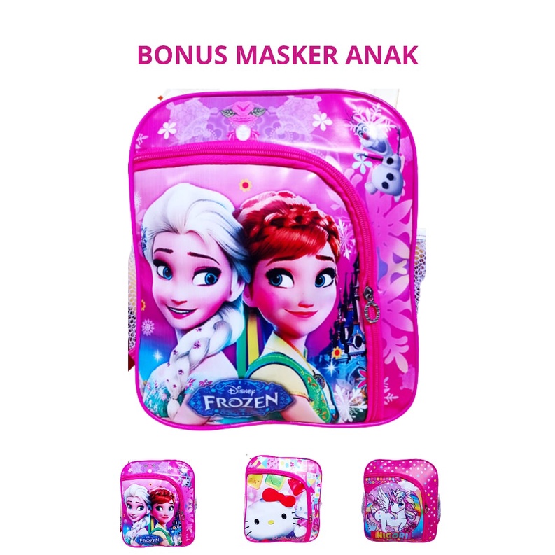 BISA COD / BAYAR DI TEMPAT/ BONUS MASKER/TAS SEKOLAH ANAK PEREMPUAN / TAS KARAKTER / TAS PAUD / TAS TK / TAS NGAJI/TAS RANSEL