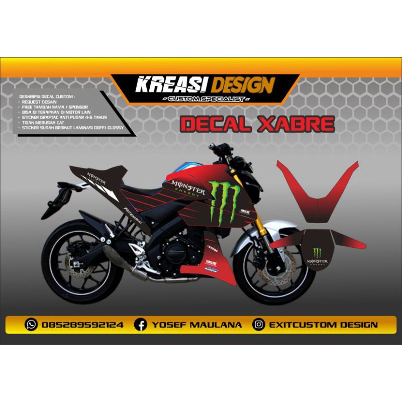 Jual Sticker decal fullbody yamaha xabre Shopee Indonesia
