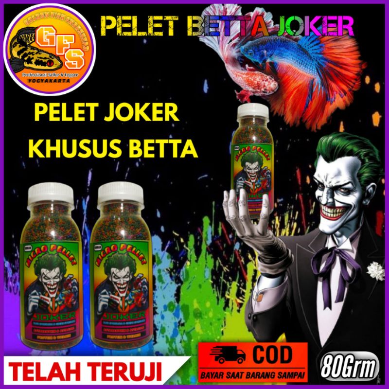 Pelet Ikan Cupang Betta Joker 80 Gram