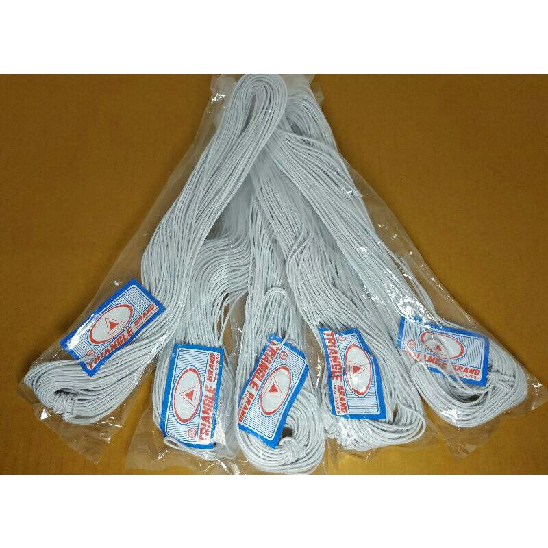 Tali Karet Triangle putih 2mm isi 30yard