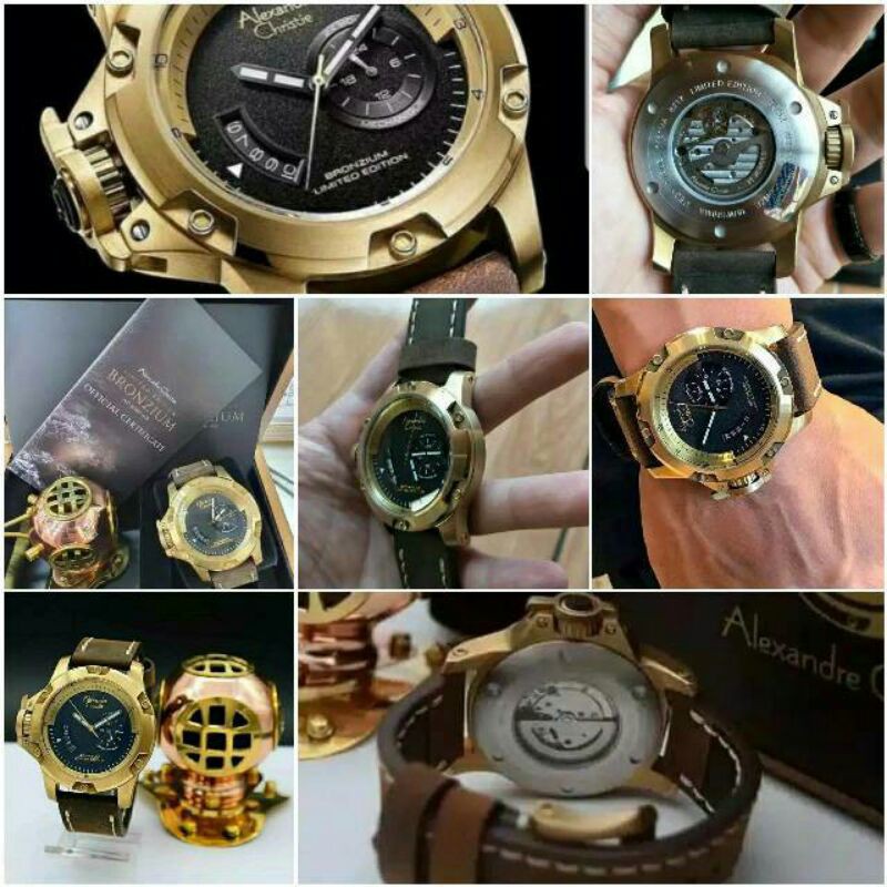 JAM TANGAN ALEXANDRE CHRISTIE AC 6481MA PRIA BRONZIUM LIMITED EDITION V2 ORIGINAL GARANSI 1 TAHUN