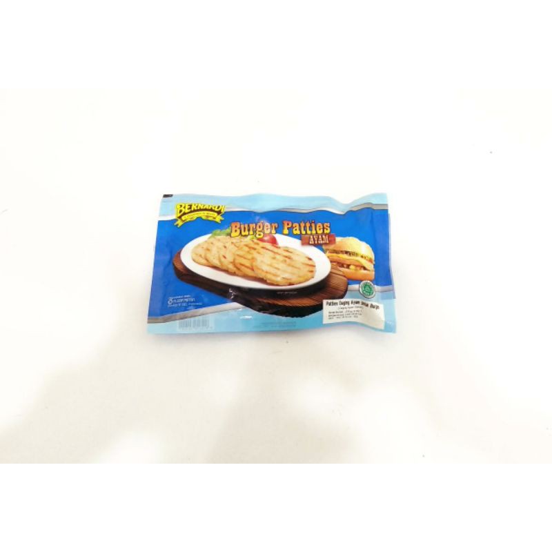 Bernardi Burger Patties Ayam 270 gr isi 6, bernardi burger patties sapi 270 gr isi6